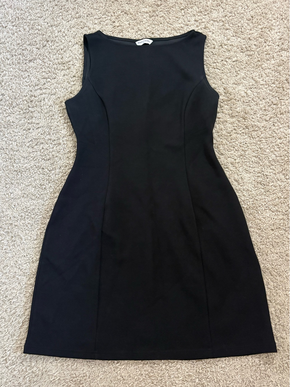 Classic Black Sleeveless Sheath Dress